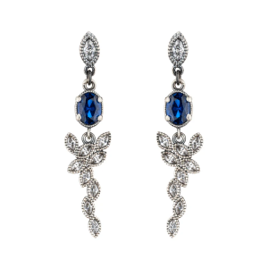 Pendientes espinelas zafiro P1134